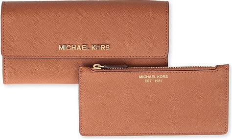 michael kors luggage brown wallet|designer brown leather wallet.